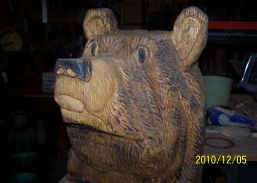 standing bear head